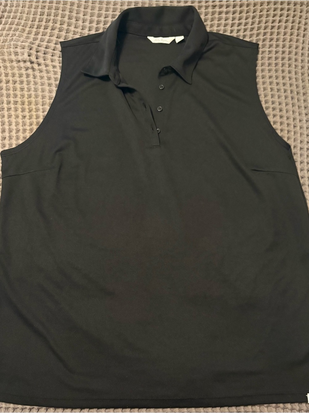 Lady Hagen Men's Black Sleeveless Polo